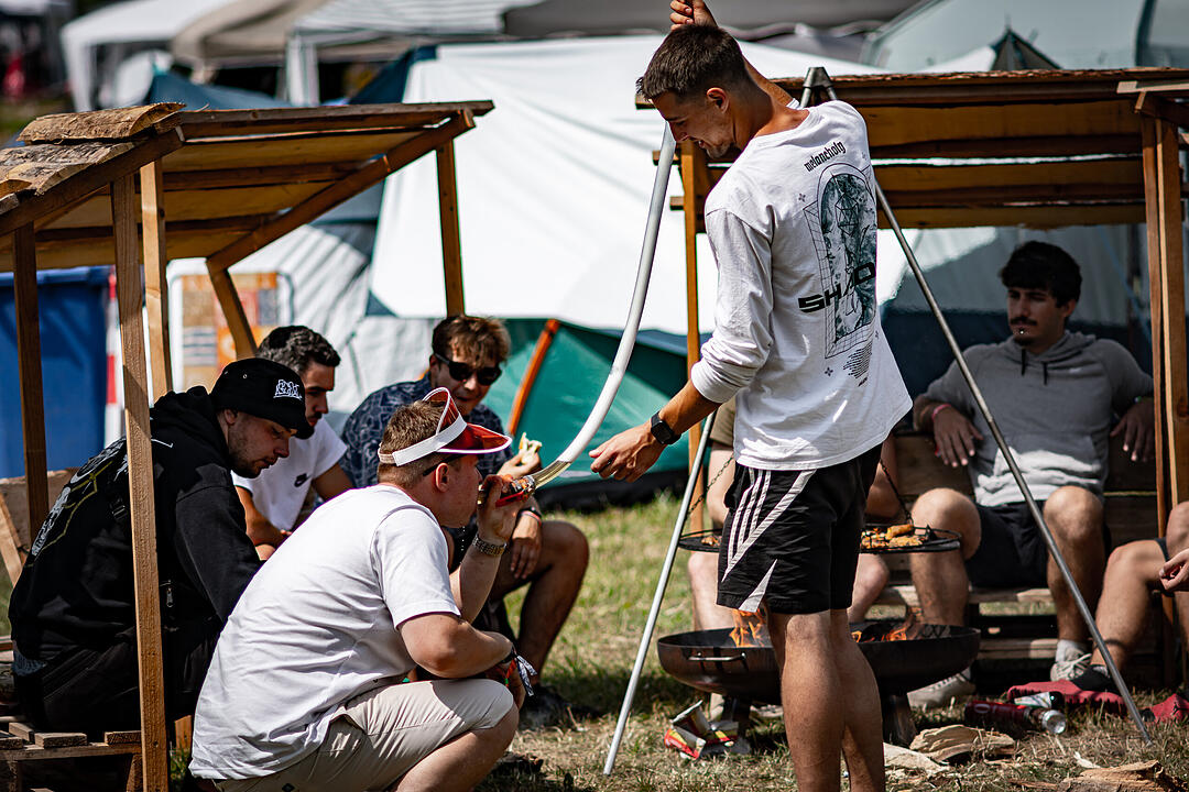 Beste Partystimmung auf dem Festival-Gelände!
