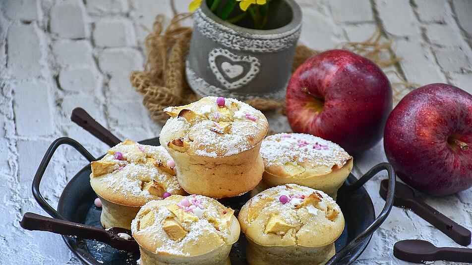 Apfel-Zimt-Muffins schmecken zu jeder Jahreszeit.