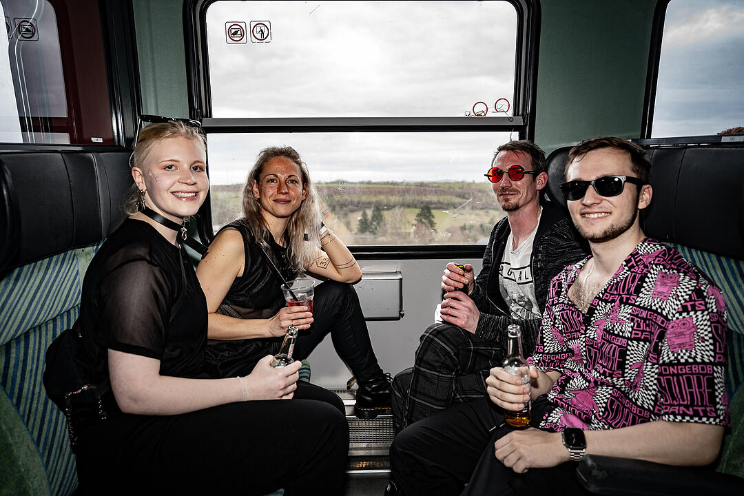 Der Party Zug war wieder unterwegs.