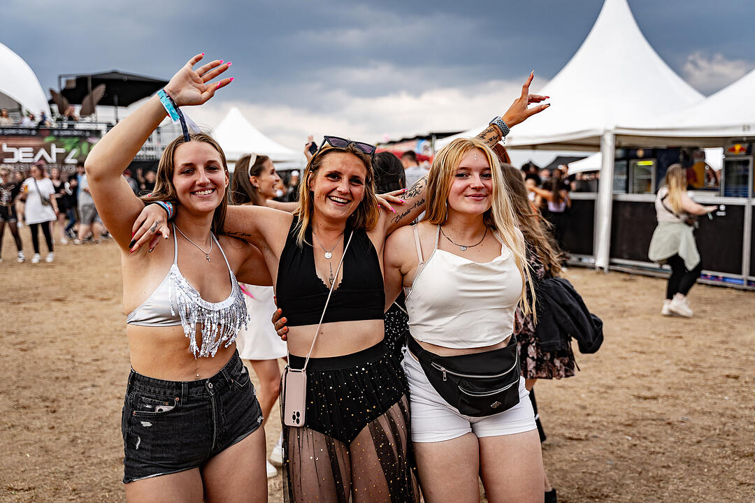 Beste Partystimmung auf dem Festival-Gelände!