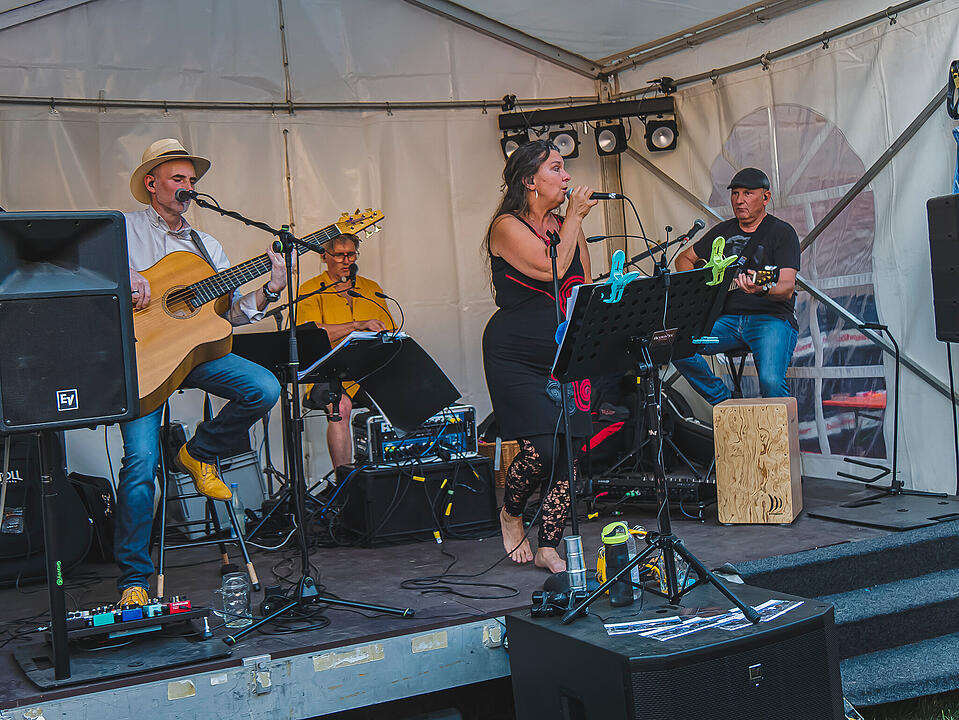 Fantastische Stimmung im Burggraben