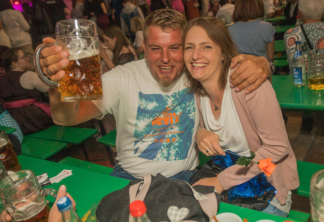 Die Cover- und Partyband "Tasty 7" spielten am Samstag.