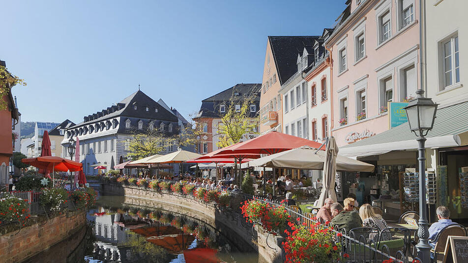 Südländisches Flair: Saarburg wird auch "Klein Venedig" genannt.