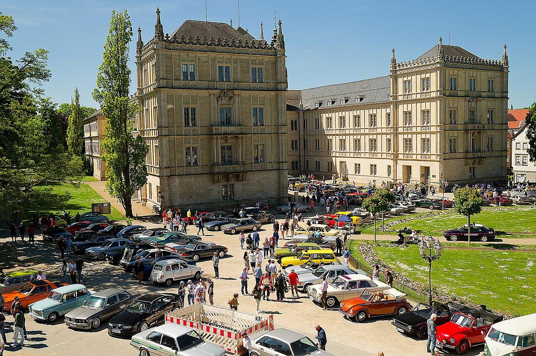 Es herrschte großer Andrang auf dem Schlossplatz.