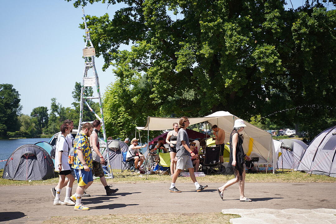 Bestes Wetter und super Stimmung beim Camping