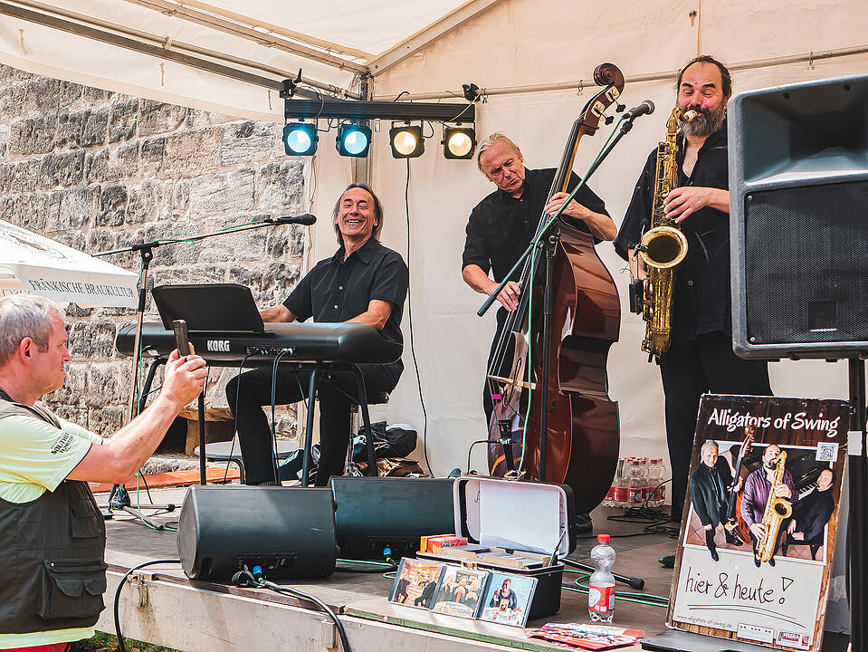 Fantastische Stimmung im Burggraben