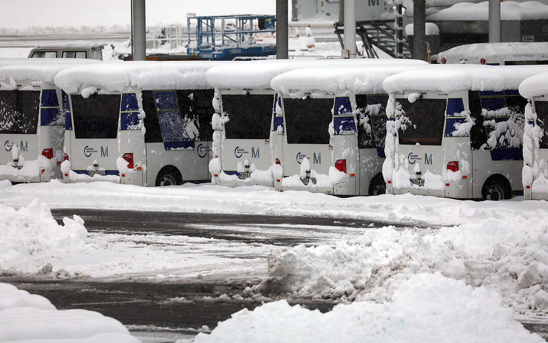Wintereinbruch in Süddeutschland - München