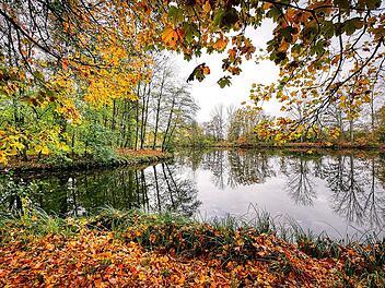 Die Weiher der Erlebnislandschaft Erdekaut laden zum Verweilen ein.