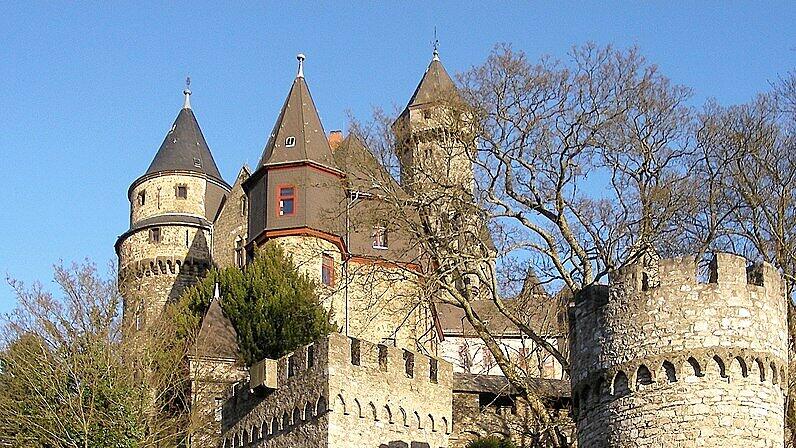 Eine Nahaufnahme von Schloss Braunfels.