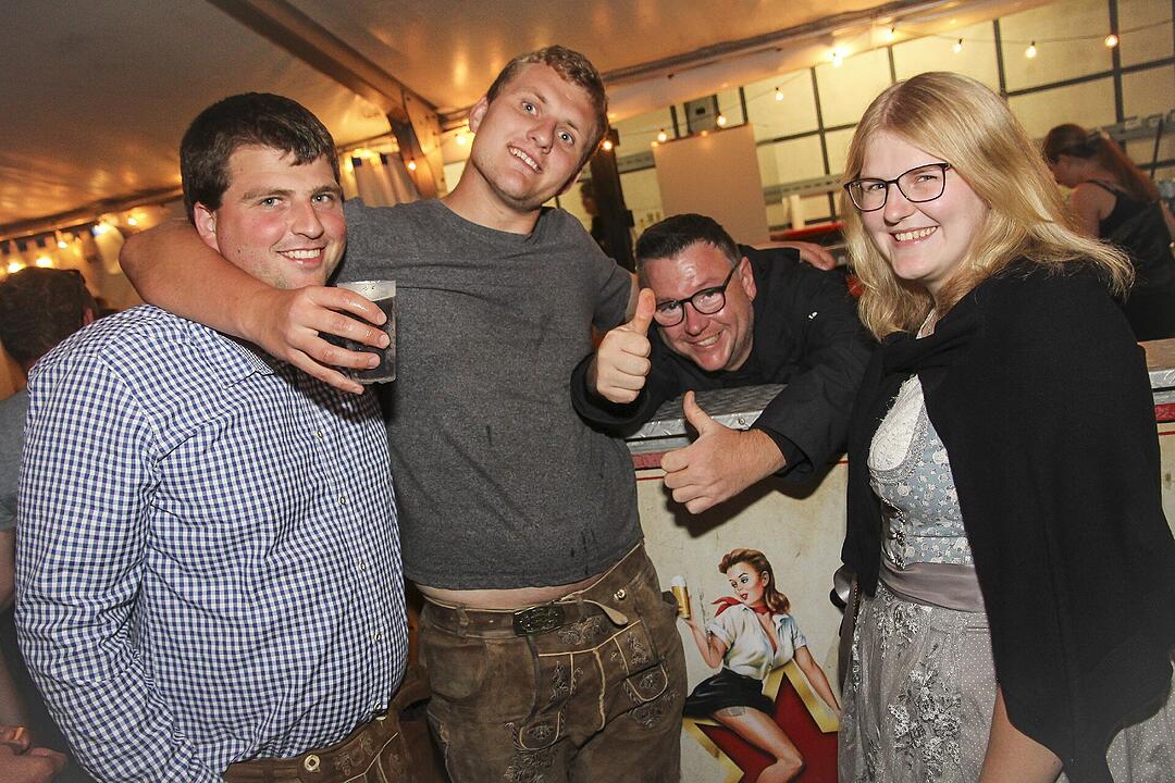 Am Montag spielte die Band "Radspitz".