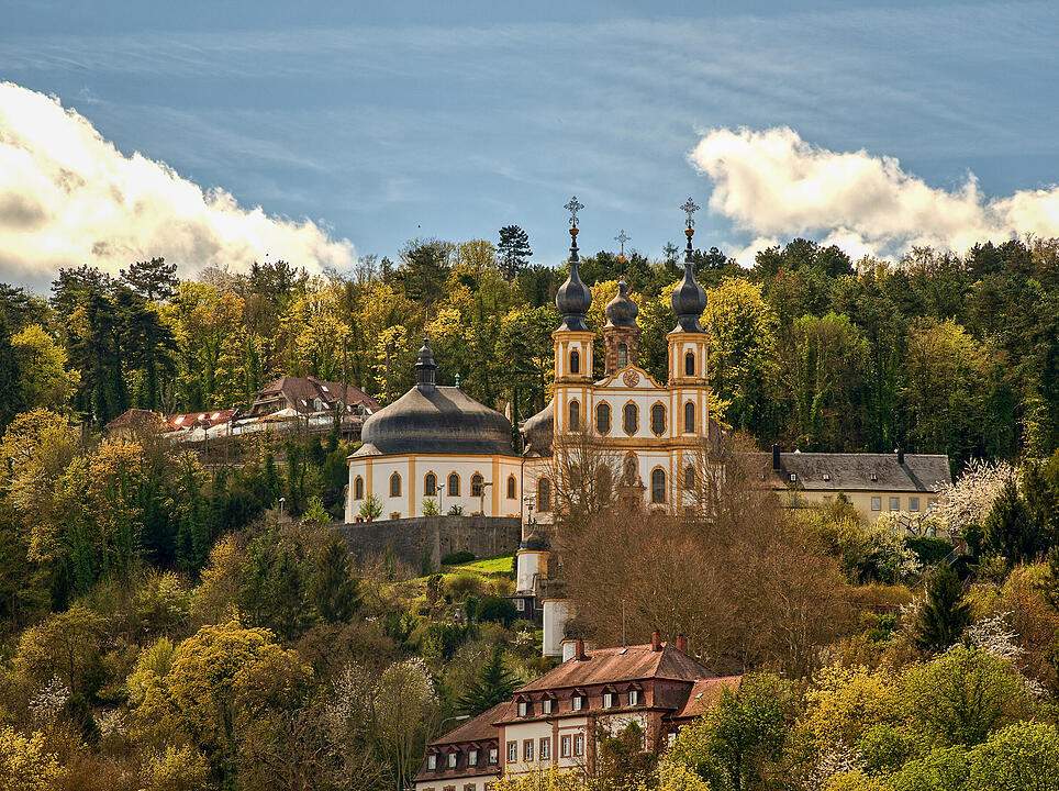 Hoch über Würzburg grüßt das Käppele