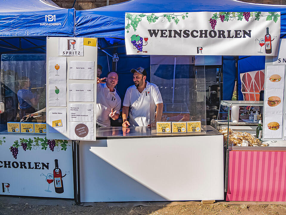 Fantastische Stimmung im Burggraben
