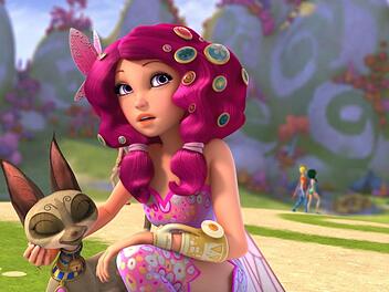Die Kinderserie "Mia and me - Abenteuer in Centopia" dreht sich um ein Mädchen,  das in eine Fantasiewelt reisen kann. Medienwissenschaftler warnen davor, dass die Elfe Mia sehr dünn und spärlich bekleidet dargestellt wird. Foto: 2017 Hahn & m4e Productions