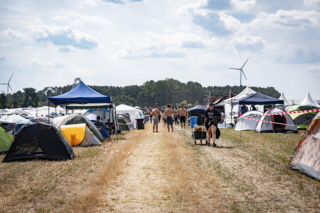 Beste Partystimmung auf dem Festival-Gelände!