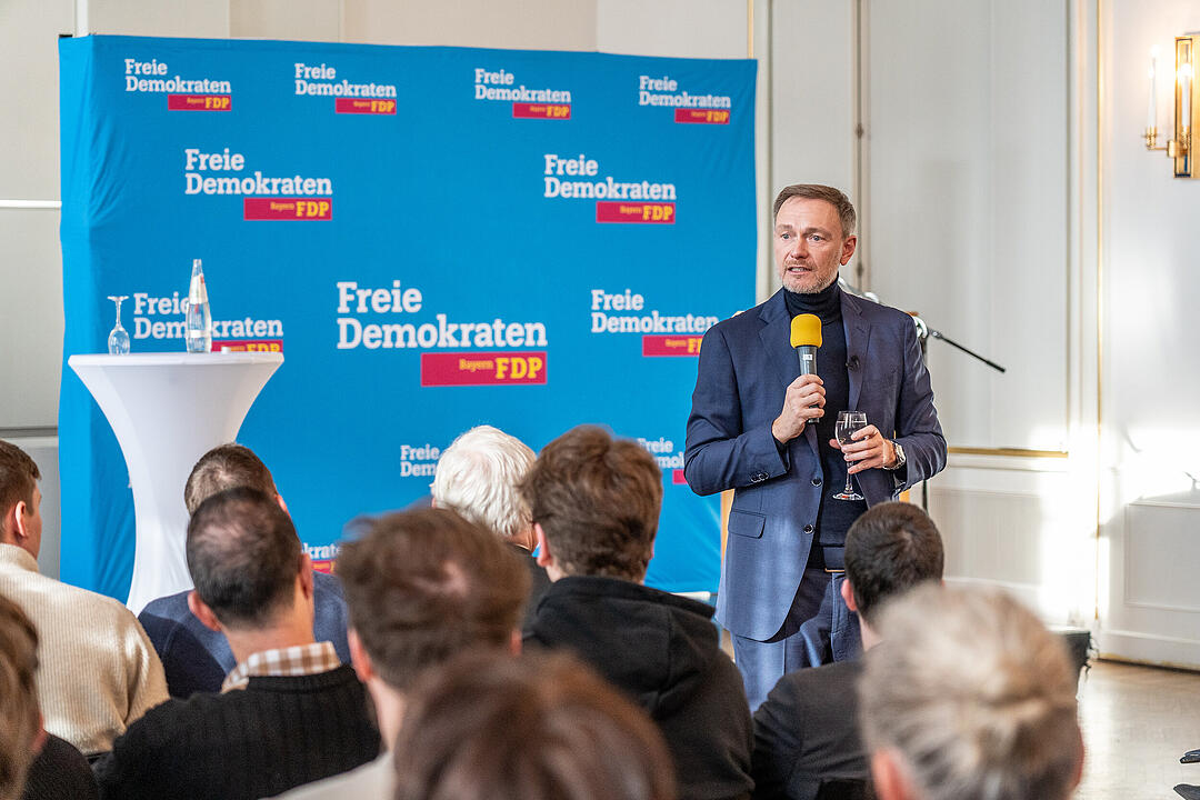 Der Spitzenkandidat der Liberalen gab sich bürgernah.