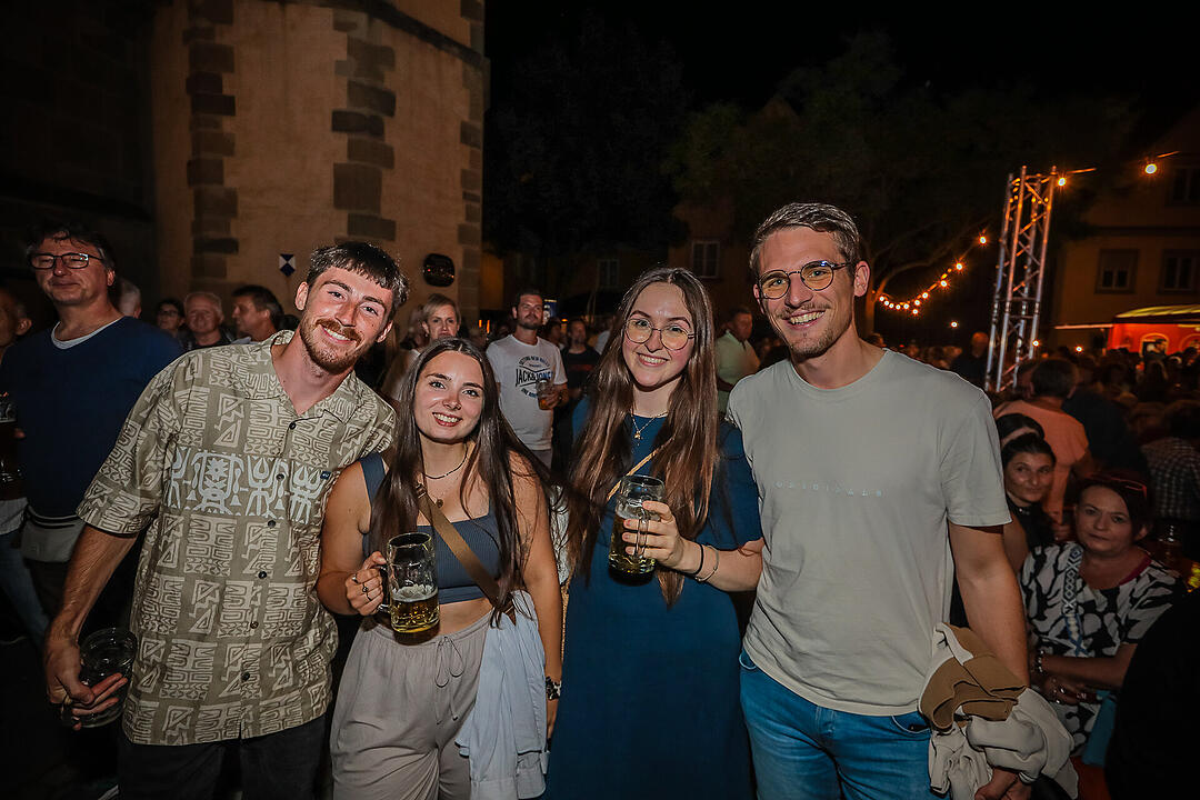Beste Stimmung beim Stadtfest in Schweinfurt.