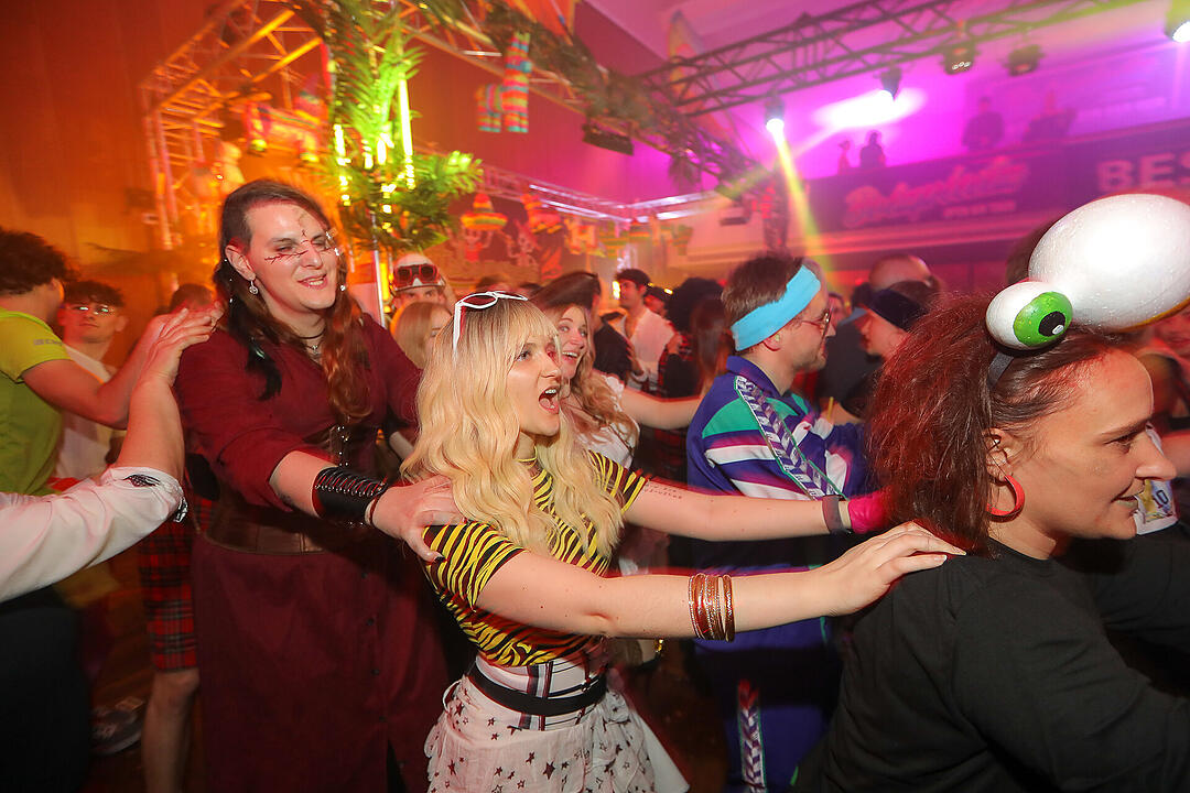 Beste Partystimmung in der Stadthalle