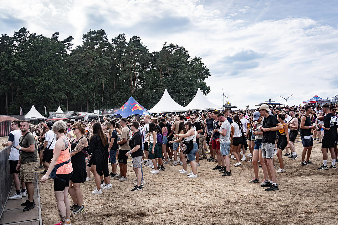 Beste Partystimmung auf dem Festival-Gelände!