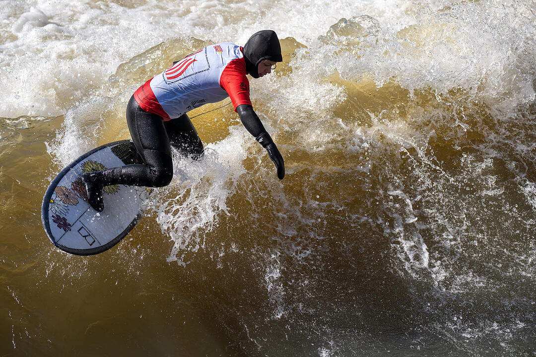 Die Surferwelle mitten in Nürnberg