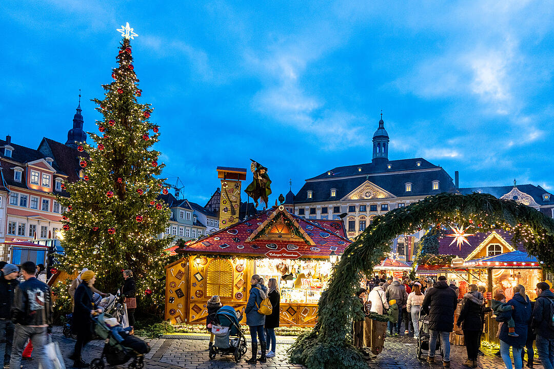 Zauberhafte Atmosphäre auf dem Marktplatz.