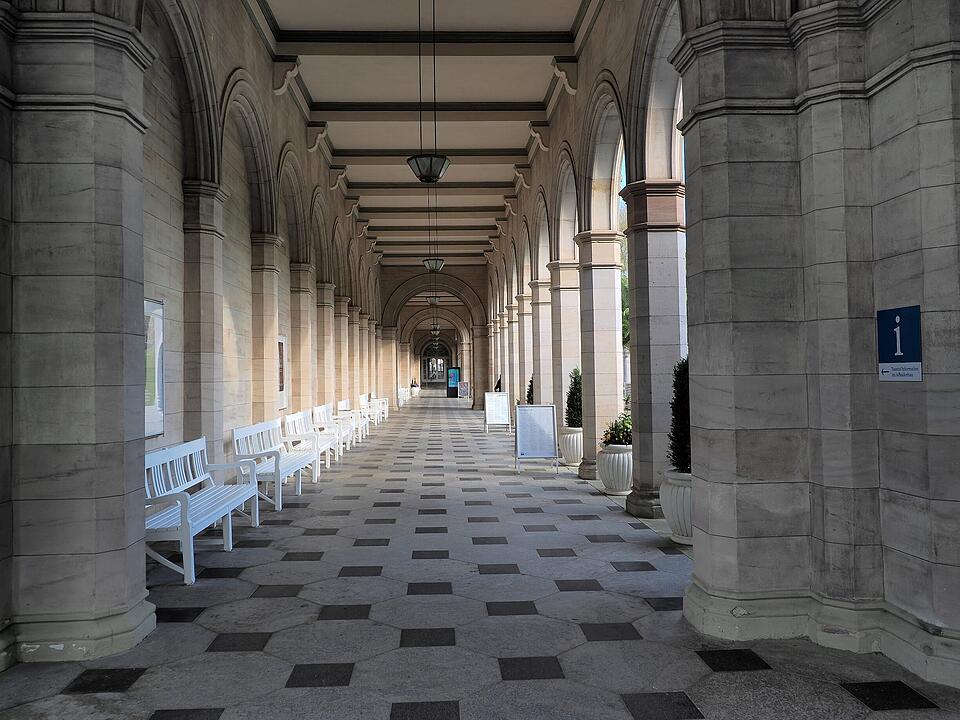 Das historische Kurzentrum in Bad Kissingen