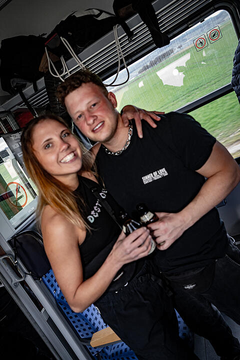 Der Party Zug war wieder unterwegs.
