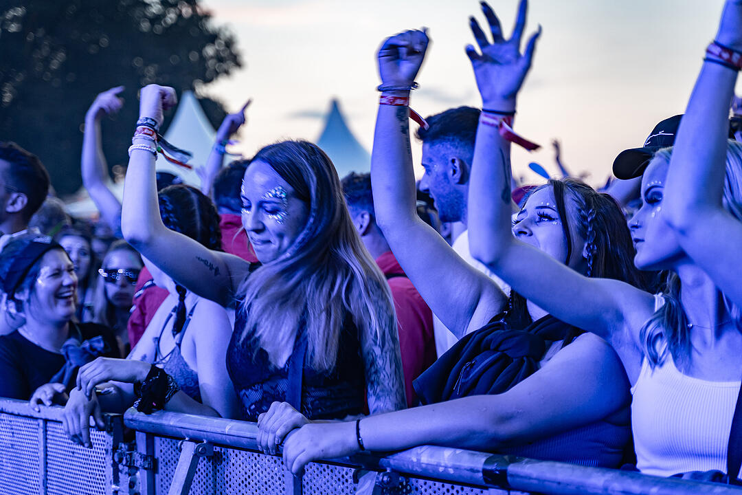 Beste Partystimmung auf dem Festival-Gelände!