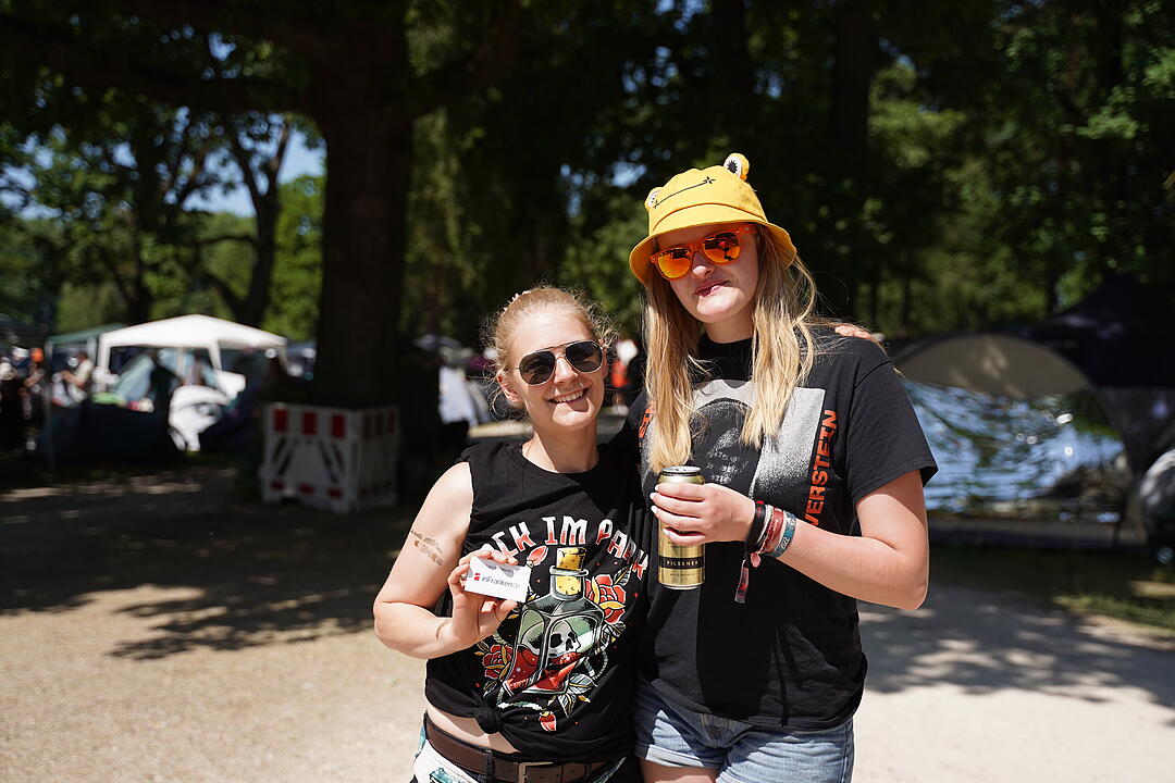 Bestes Wetter und super Stimmung beim Camping