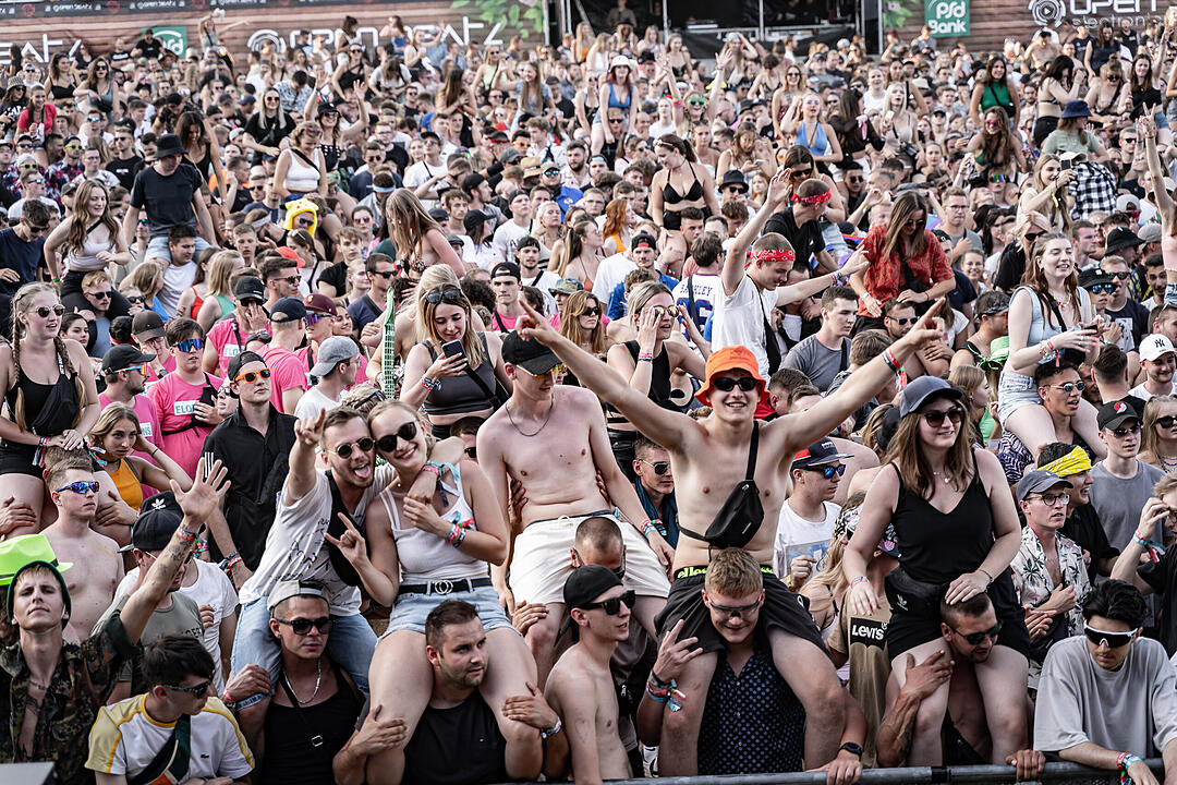 Beste Partystimmung auf dem Festival-Gelände!