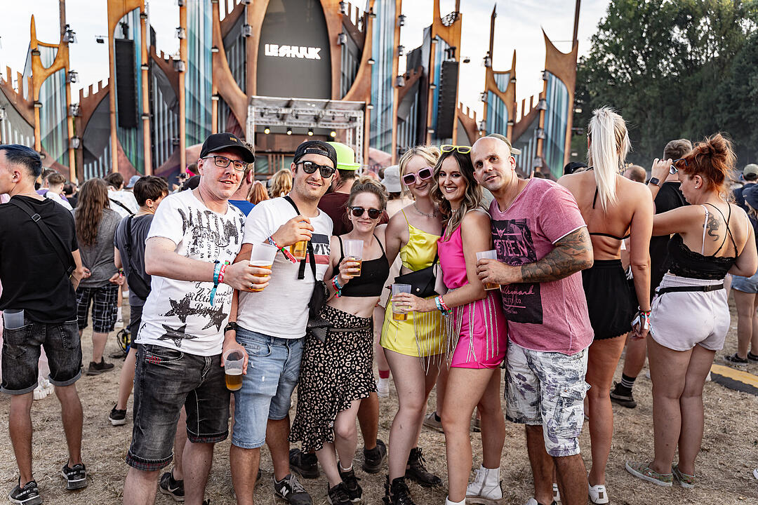 Beste Partystimmung auf dem Festival-Gelände!
