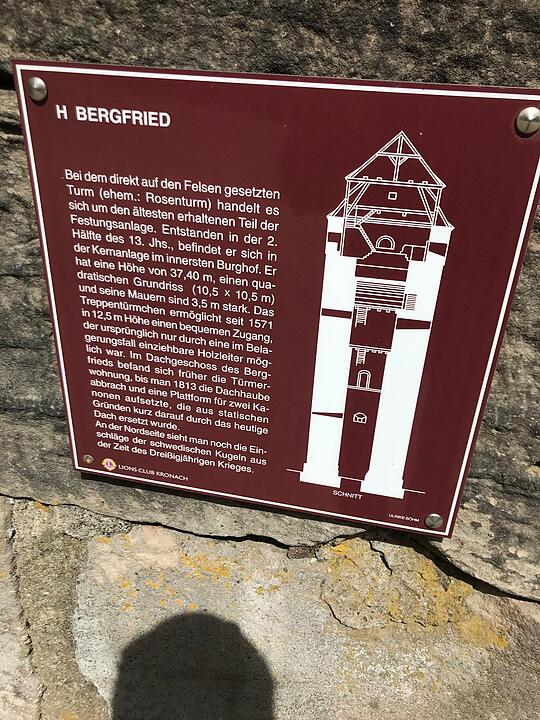 Wird Turm von Festung Rosenberg "Stein für Stein" neu aufgebaut? Stadt Kronach äußert sich
