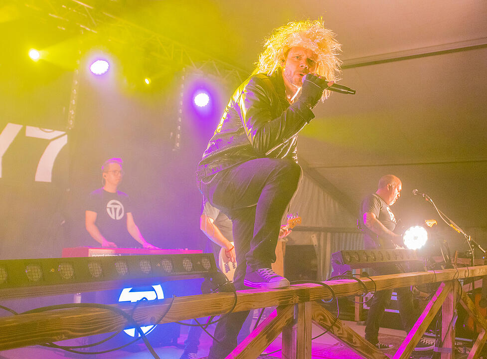 Die Cover- und Partyband "Tasty 7" spielten am Samstag.