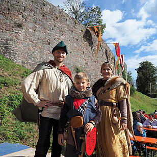 Auf der Burgruine in Bad Kissingen