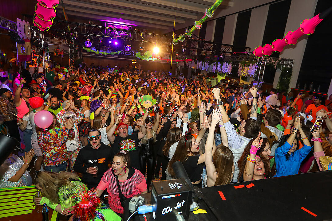 Beste Partystimmung in der Stadthalle