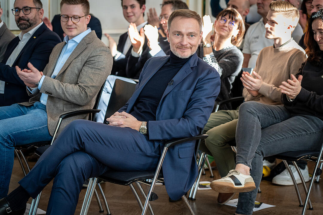 Der Spitzenkandidat der Liberalen gab sich bürgernah.