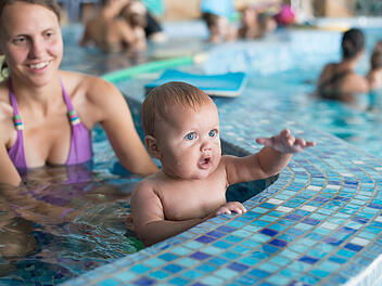 Schwimmbad, Baby, Wasser, Babyschwimmen