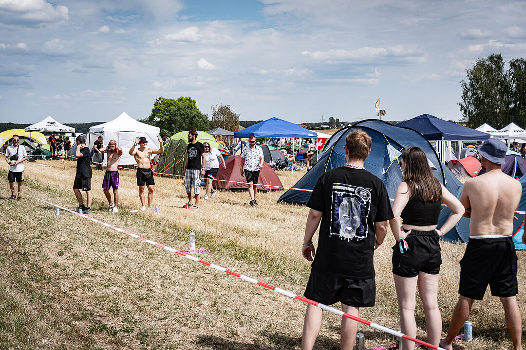 Beste Partystimmung auf dem Festival-Gelände!
