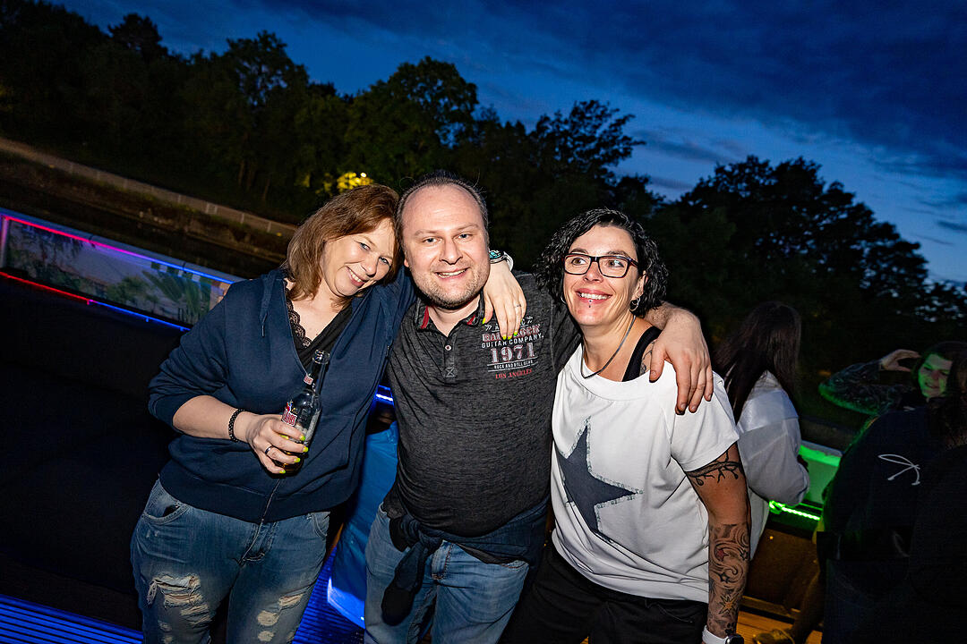 Auf drei Decks wurde richtig gefeiert!