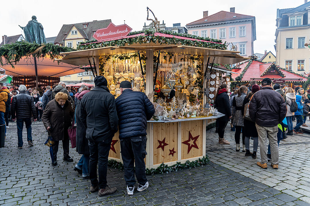 Zauberhafte Atmosphäre auf dem Marktplatz.