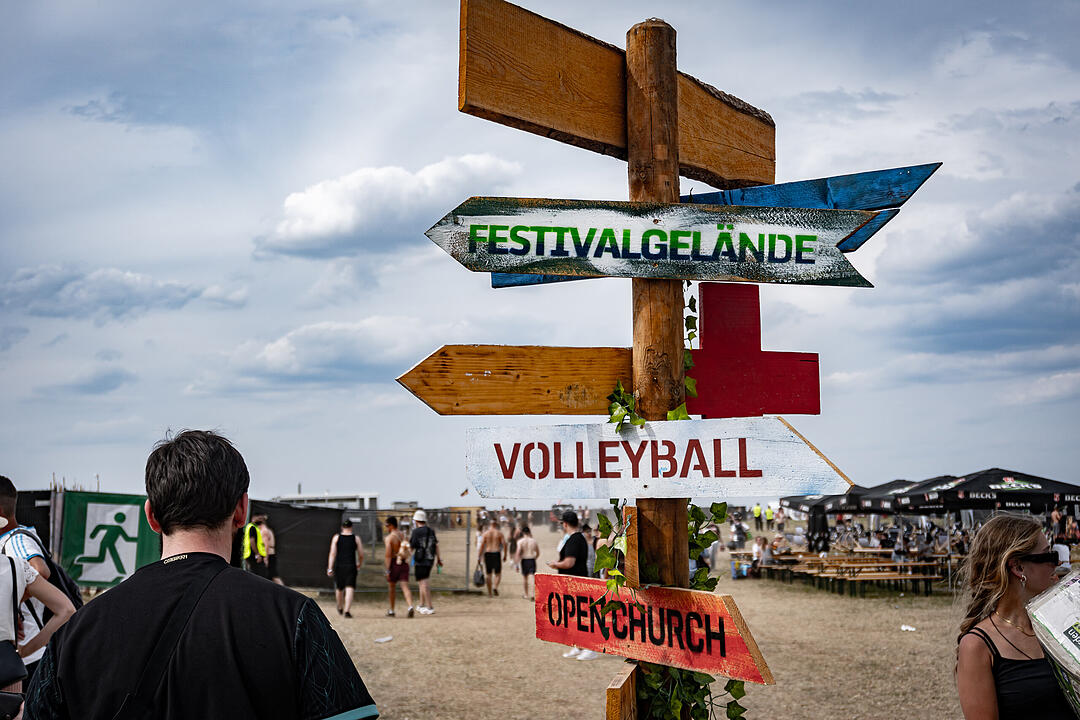 Beste Partystimmung auf dem Festival-Gelände!