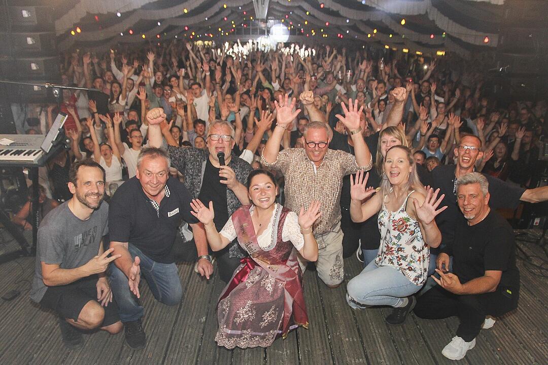 Am Montag spielte die Band "Radspitz".