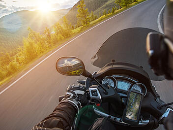 Motorrad, Biker, Strecke, Tour, Unfall, gefährlich