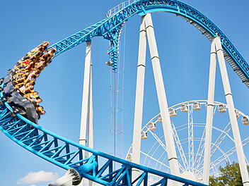 Freizeitpark, Achterbahn, Roller Coaster