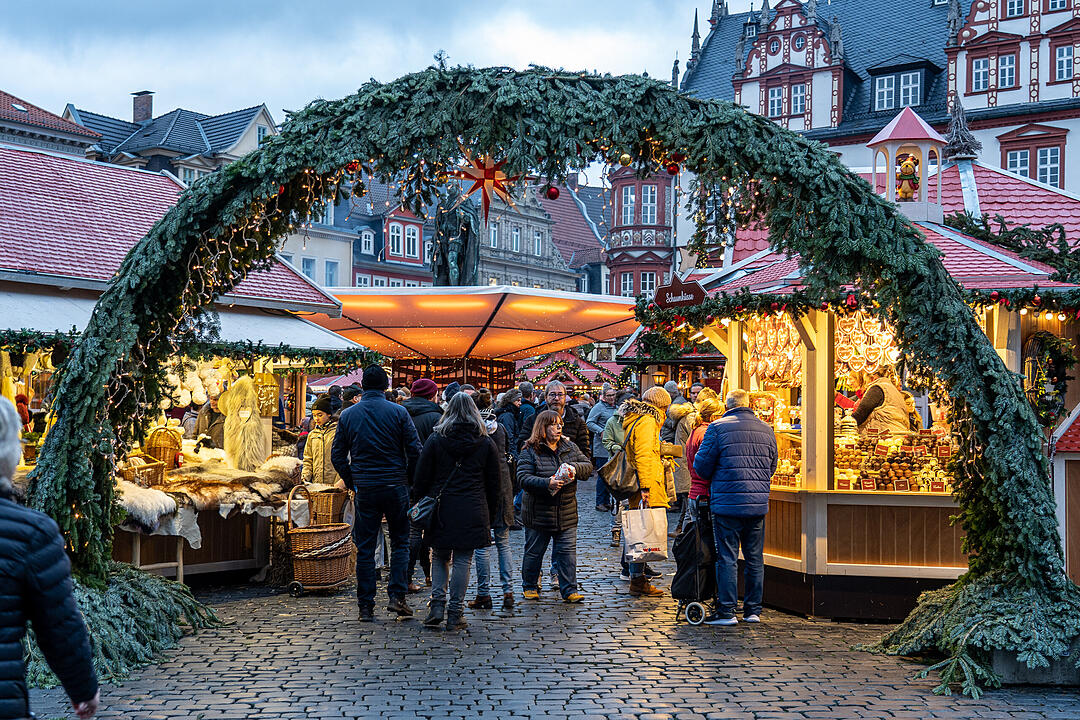Zauberhafte Atmosphäre auf dem Marktplatz.