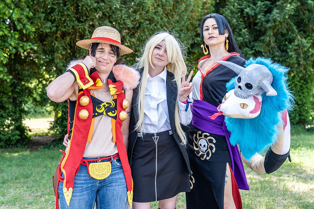 Ganz viele Cosplayer aus nah und fern feiern ihr Hobby!