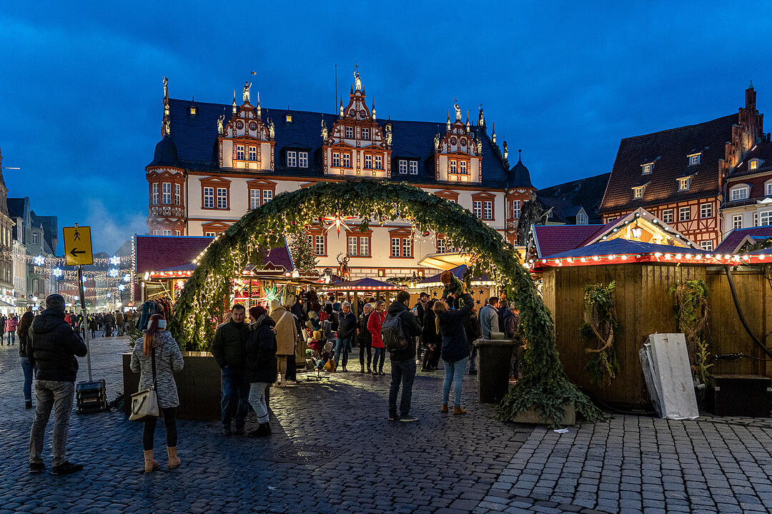 Zauberhafte Atmosphäre auf dem Marktplatz.