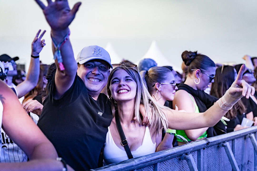 Beste Partystimmung auf dem Festival-Gelände!