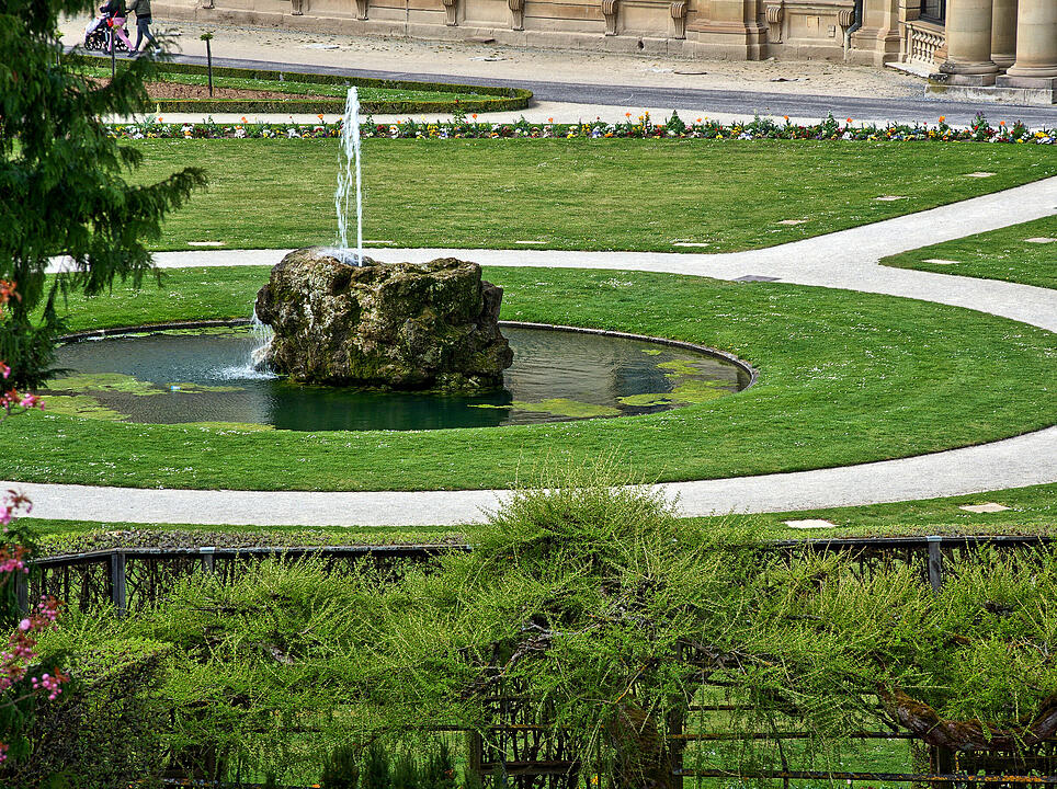 Baumblüte im Hofgarten der Würzburger Residenz