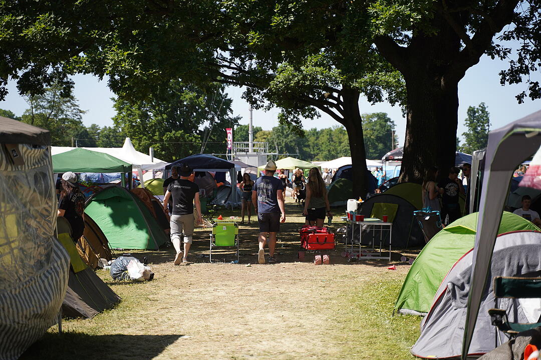 Bestes Wetter und super Stimmung beim Camping