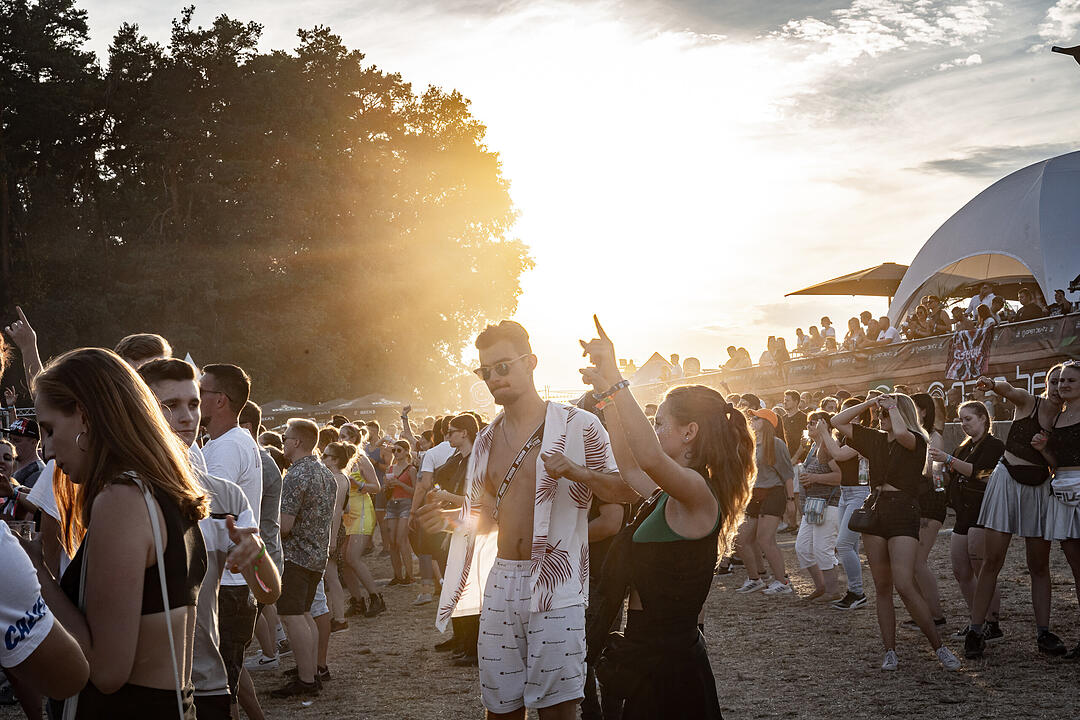 Beste Partystimmung auf dem Festival-Gelände!
